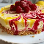 LEMON RASPBERRY SWIRL CHEESECAKE