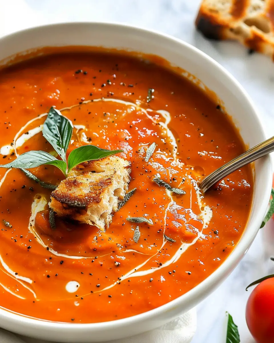 Roasted Tomato Soup: The Best Comfort Food with Turkey Bacon