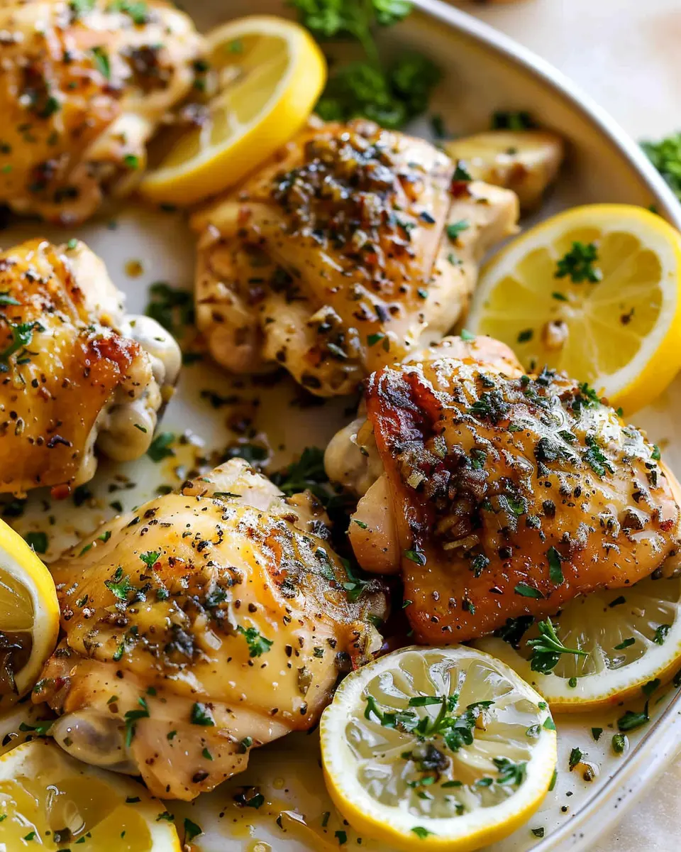 Lemon Garlic Chicken Thighs: Juicy Weeknight Delight Recipe
