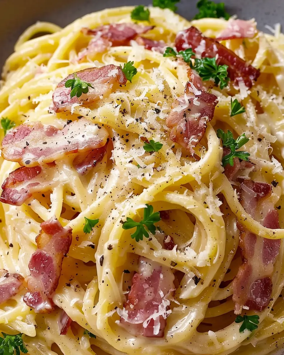 Creamy Turkey Bacon Carbonara Pasta: A Comfort-Filled Delight