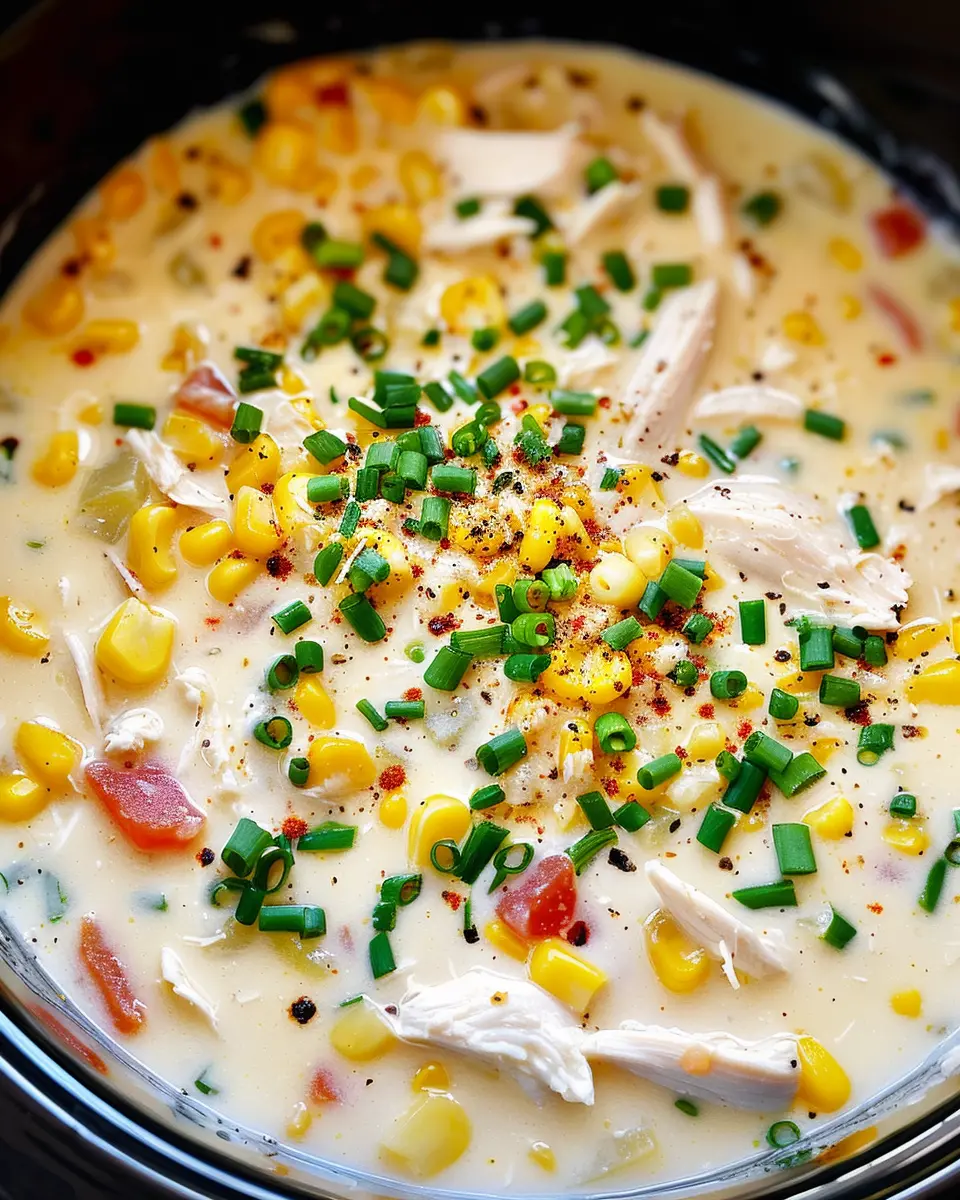 Crock Pot Chicken Corn Chowder: Easy Comfort Food with Turkey Bacon