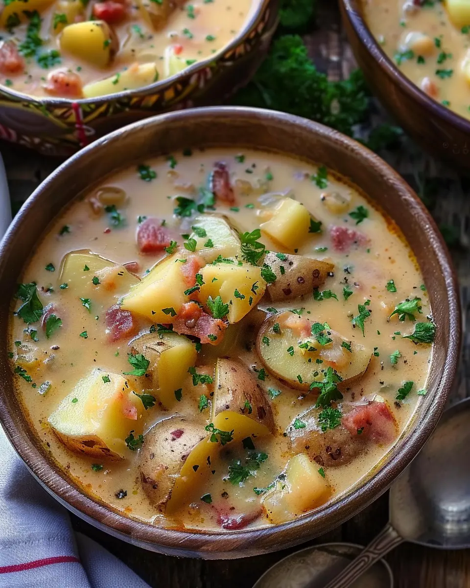Cajun Potato Soup: Easy Comfort Food with Turkey Bacon Delight