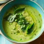 Creamy Basil and Pea Soup