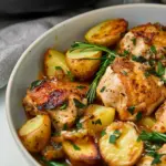Slow Cooker Parmesan Garlic Chicken and Potatoes