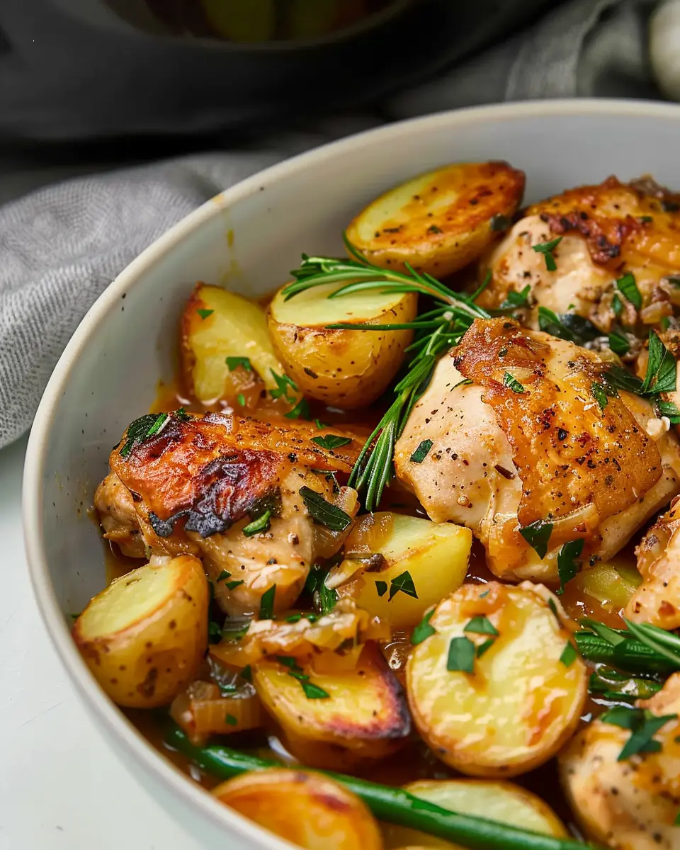 Slow Cooker Parmesan Garlic Chicken and Potatoes: Easy &amp; Delicious