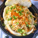 Crockpot Shredded Buffalo Chicken