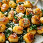 Crispy Gnocchi With Spinach And Feta