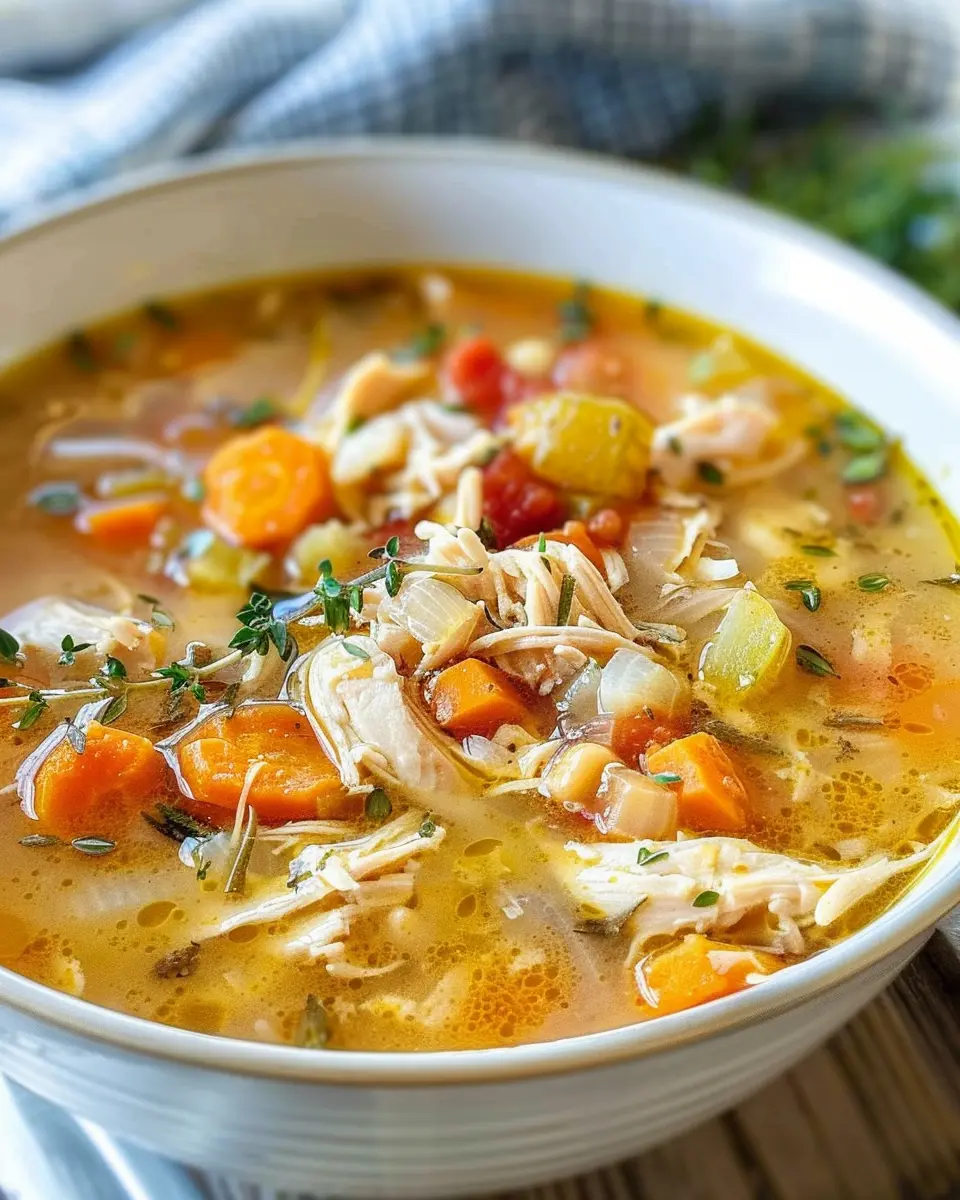 Sicilian Chicken Soup: Easy Comfort with Turkey Bacon and Chicken Ham