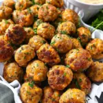 Creole Sausage Balls with Remoulade Sauce