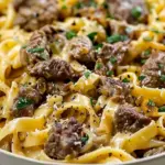Beef and Garlic Butter Pasta recipe
