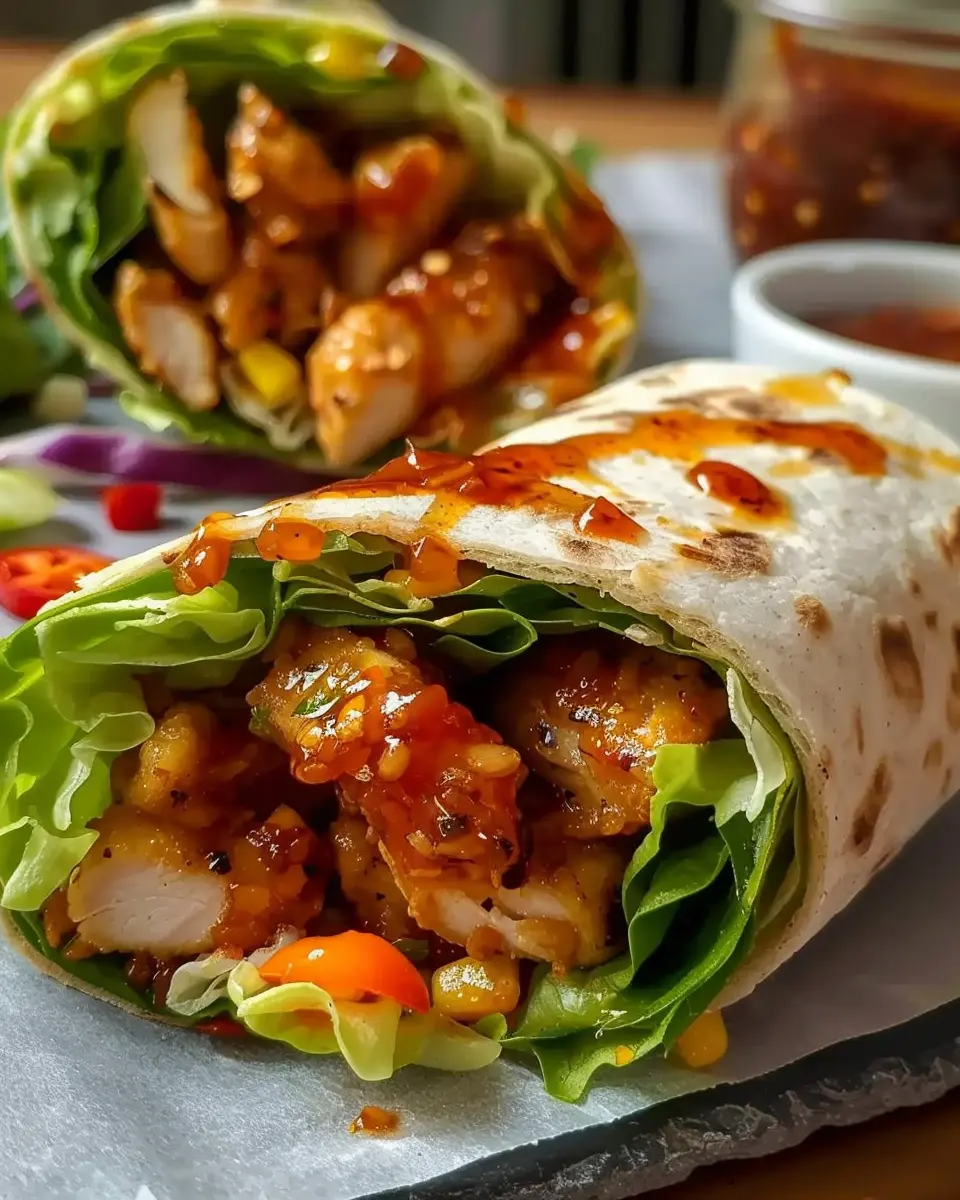 Sweet Chilli Chicken Wrap: Easy and Flavorful Homemade Delight