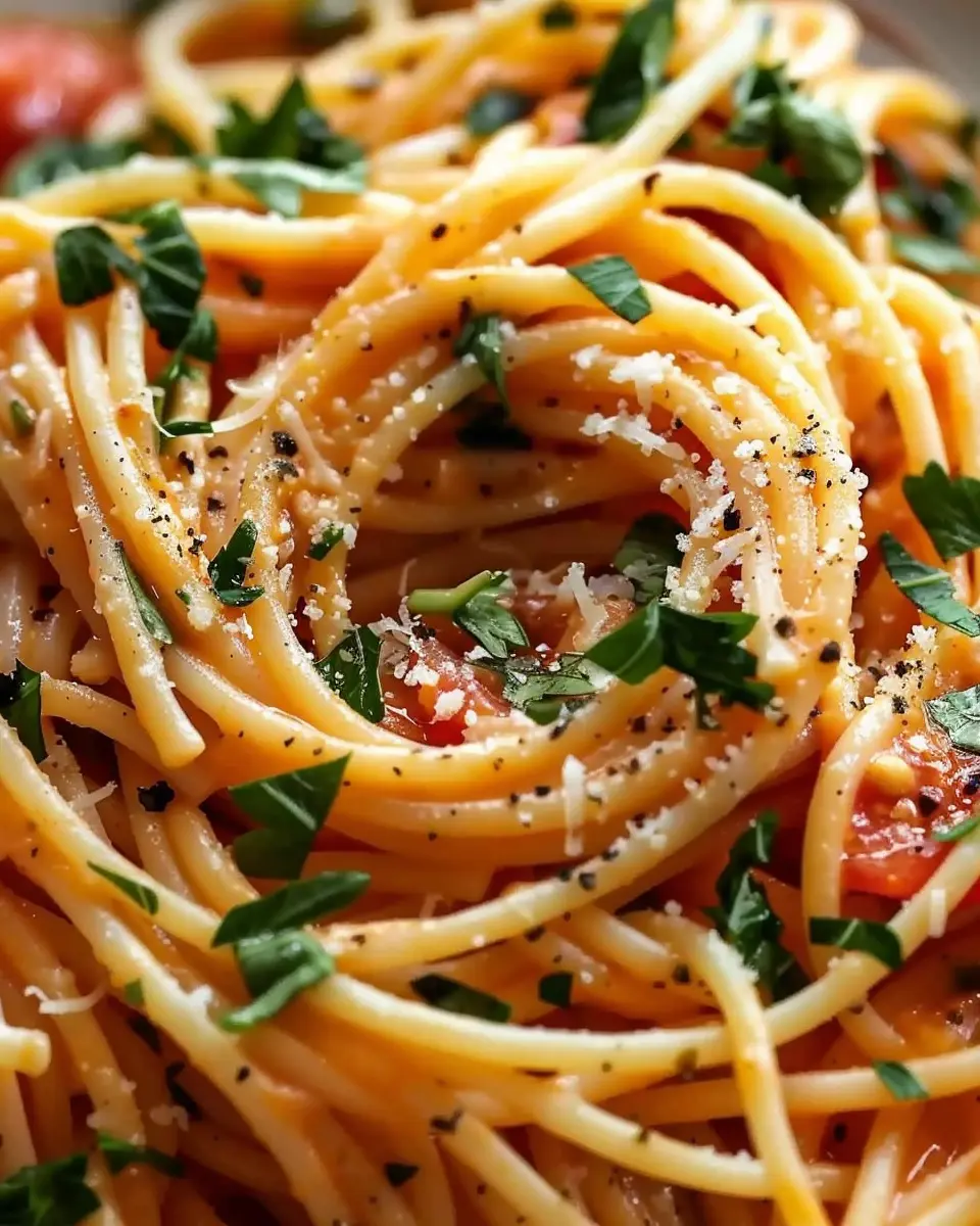Tomato Butter Pasta: Easy Recipe with Turkey Bacon Delight
