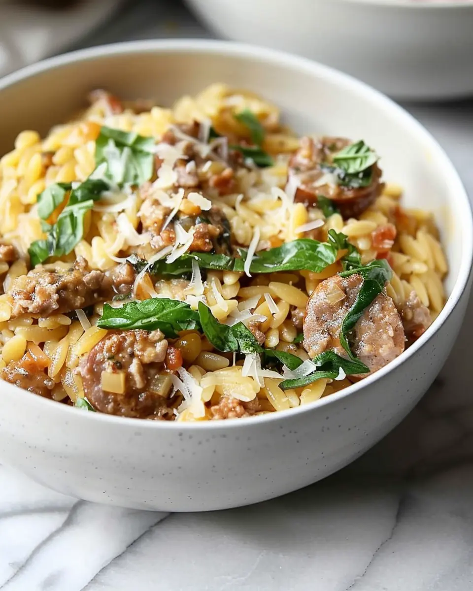 Italian Sausage Orzo: A Quick and Indulgent Weeknight Delight