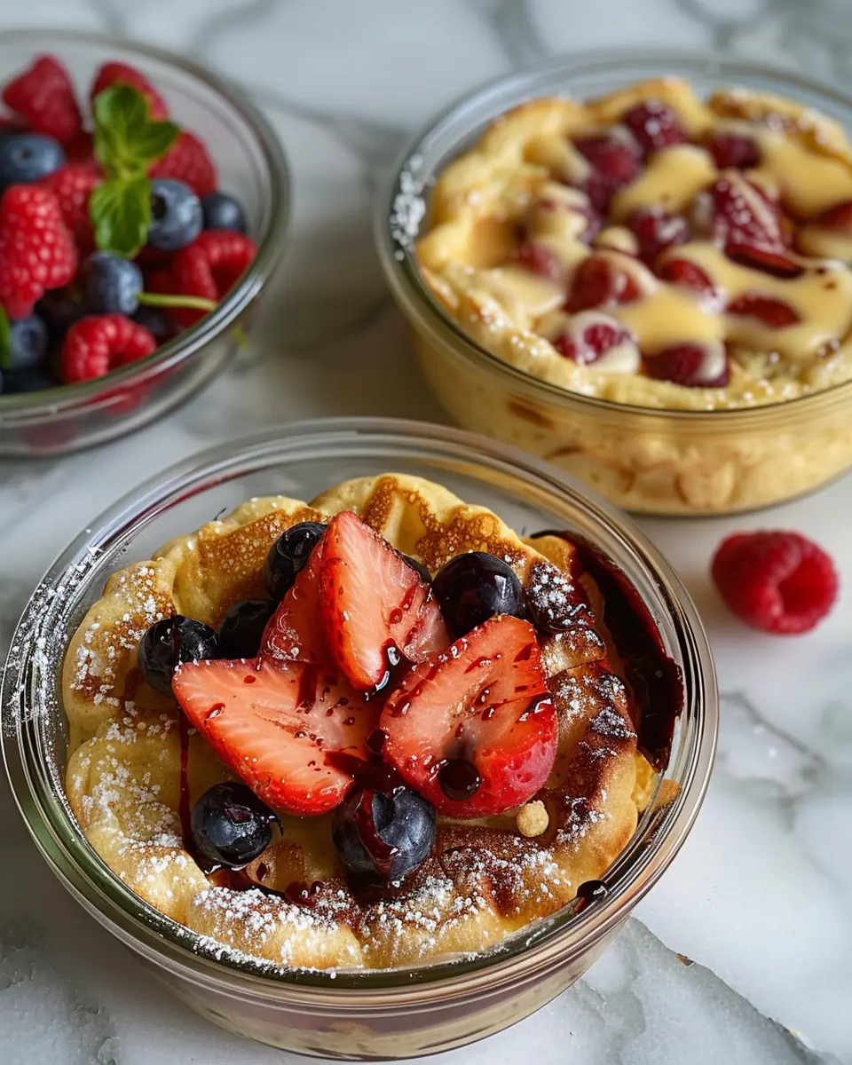 Baked Protein Pancake Bowls: A Healthy Twist with Turkey Bacon