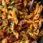 Creamy Cajun Sausage Pasta