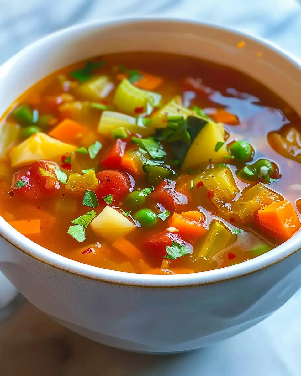 Vegetable Soup: Easy Comfort in Every Bowl with Turkey Bacon