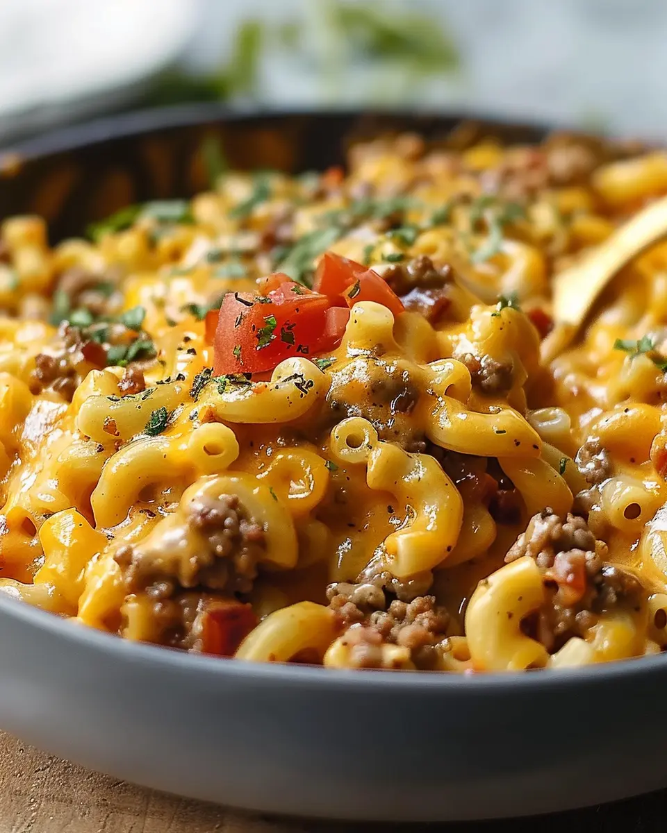 One-Pot Cheeseburger Macaroni: Indulgent Comfort Food Made Easy