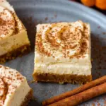 Pumpkin Spiced Sweet Cream Cheese Topped Keto Pumpkin Bars