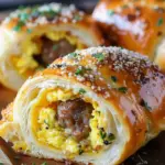Easy Sausage Egg Breakfast Roll