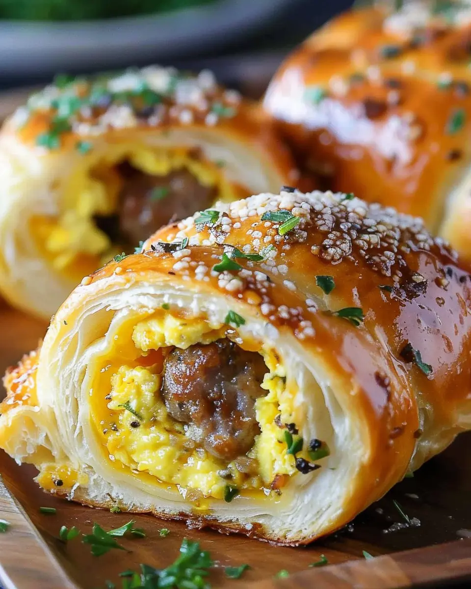Easy Sausage Egg Breakfast Roll with Turkey Bacon and Beef Boost