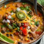 Creamy Beef Taco Soup