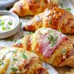 baked Ham and Cheese Croissants