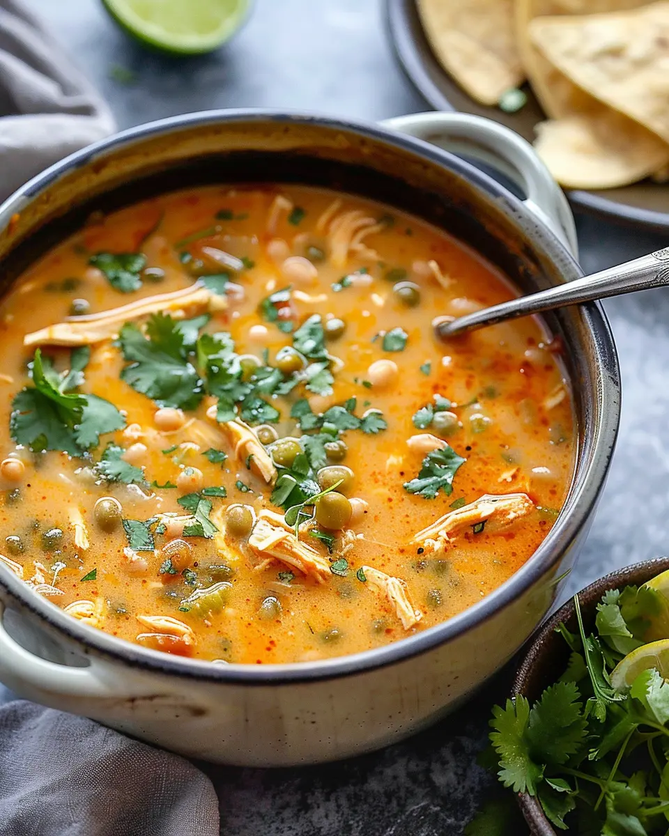 White Bean Chicken Soup with Turkey Bacon: Cozy &amp; Delicious