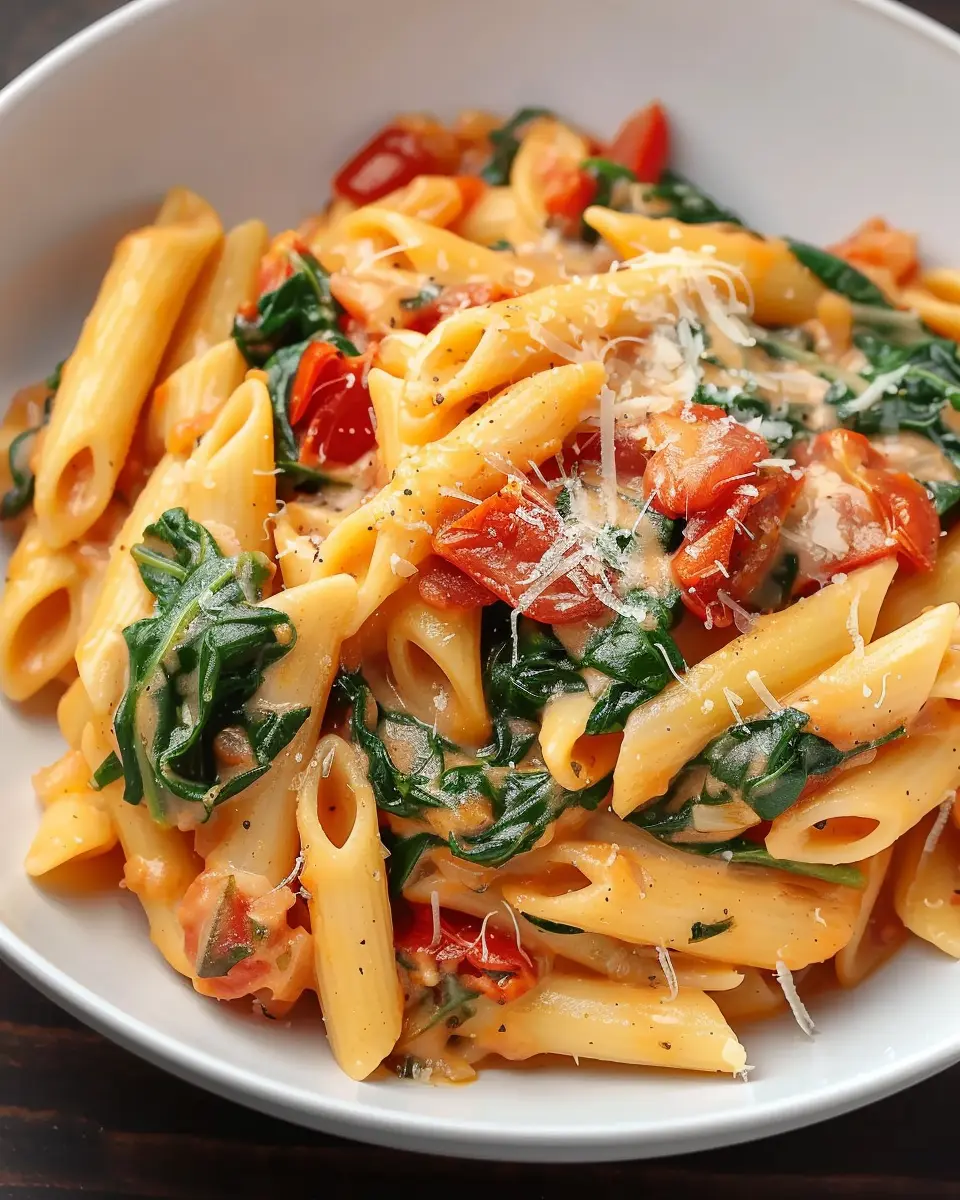 One-Pot Spinach Tomato Pasta: Easy and Delicious Comfort Meal