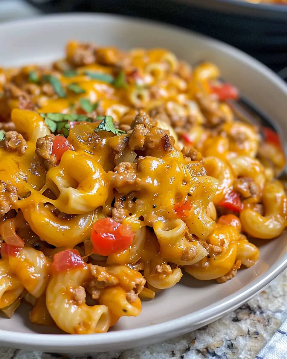 One Pot Cheesy Taco Mac: Easy Comfort Food Delight
