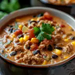 High Protein Creamy Taco Soup