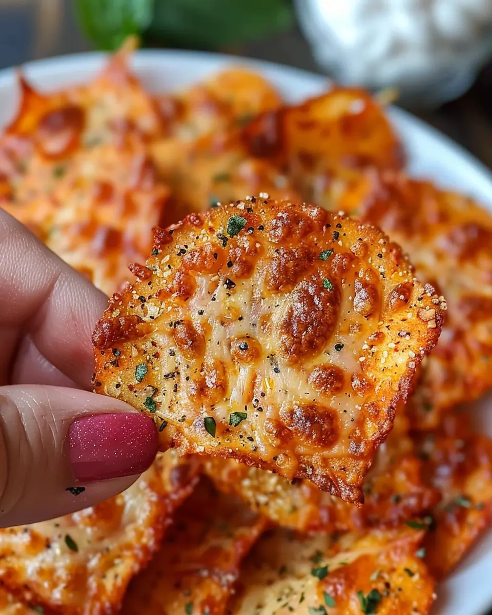 Keto Pizza Chips: Easy Guilt-Free Snacks with Turkey Bacon