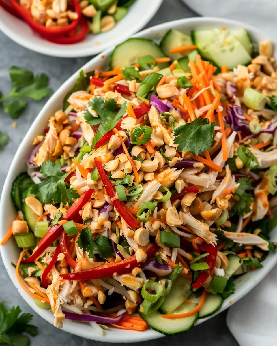 Chopped Thai Salad with Shredded Chicken: An Easy, Fresh Twist
