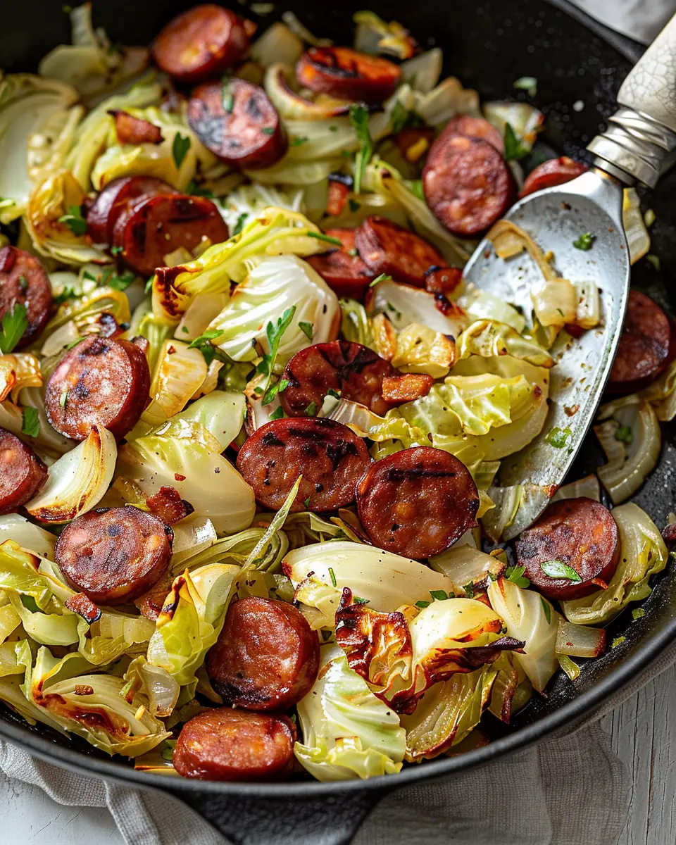 Sautéed Cabbage and Sausage: Easy One-Pan Delight for Dinner
