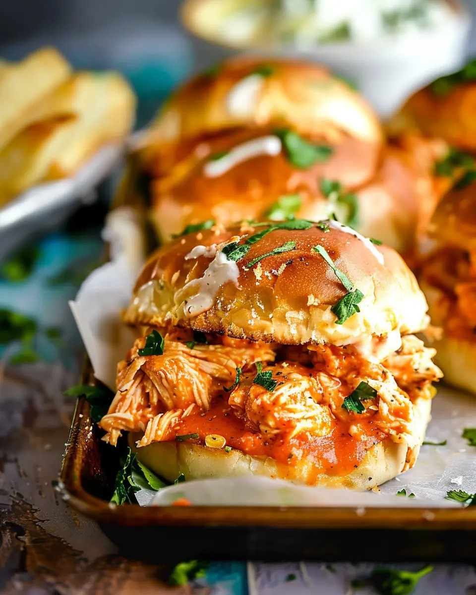 Easy Buffalo Chicken Sliders: Juicy Flavor for Game Day Feasts
