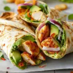 Sweet Chilli Chicken Tenders with Avocado & Tzatziki Wraps