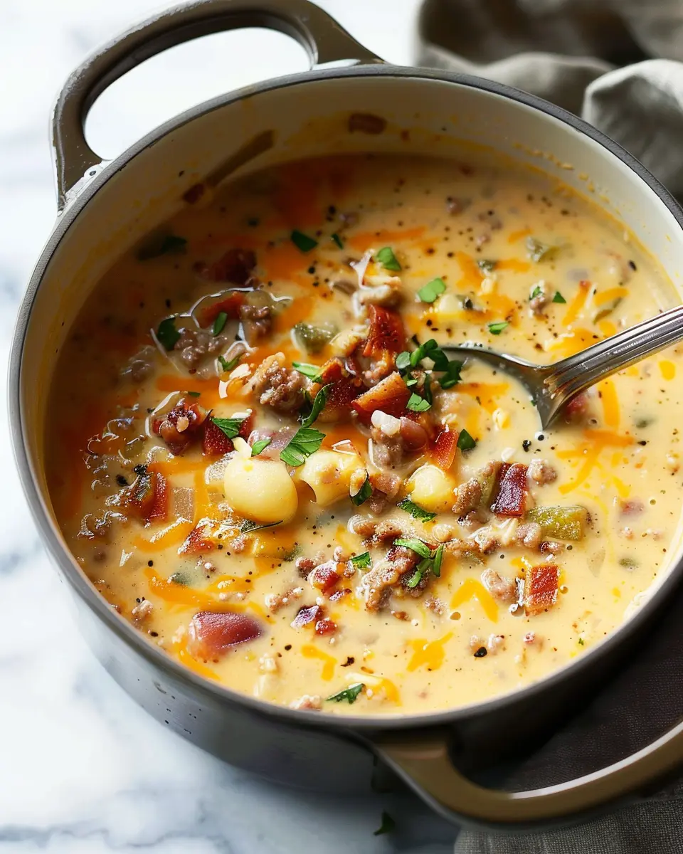Cheeseburger Soup: Indulge in a Creamy, Comforting Delight