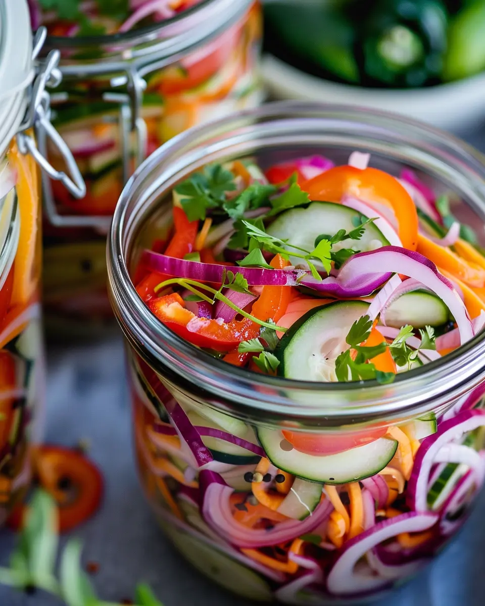Quick Fridge Pickled Vegetables