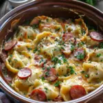 Crock pot Pierogi Casserole with Kielbasa Recipe