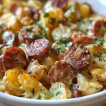 Cheesy Ranch Potatoes and Smoked Sausage Delight