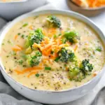 Lightened Up Broccoli Cheddar Soup