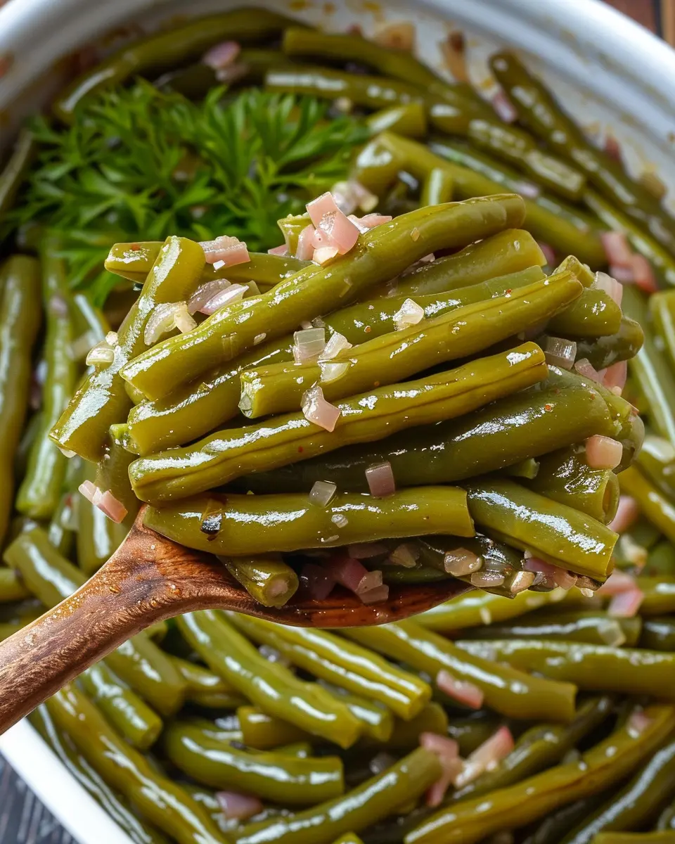Grandma’s Canned Green Beans Recipe: Easy with Turkey Bacon