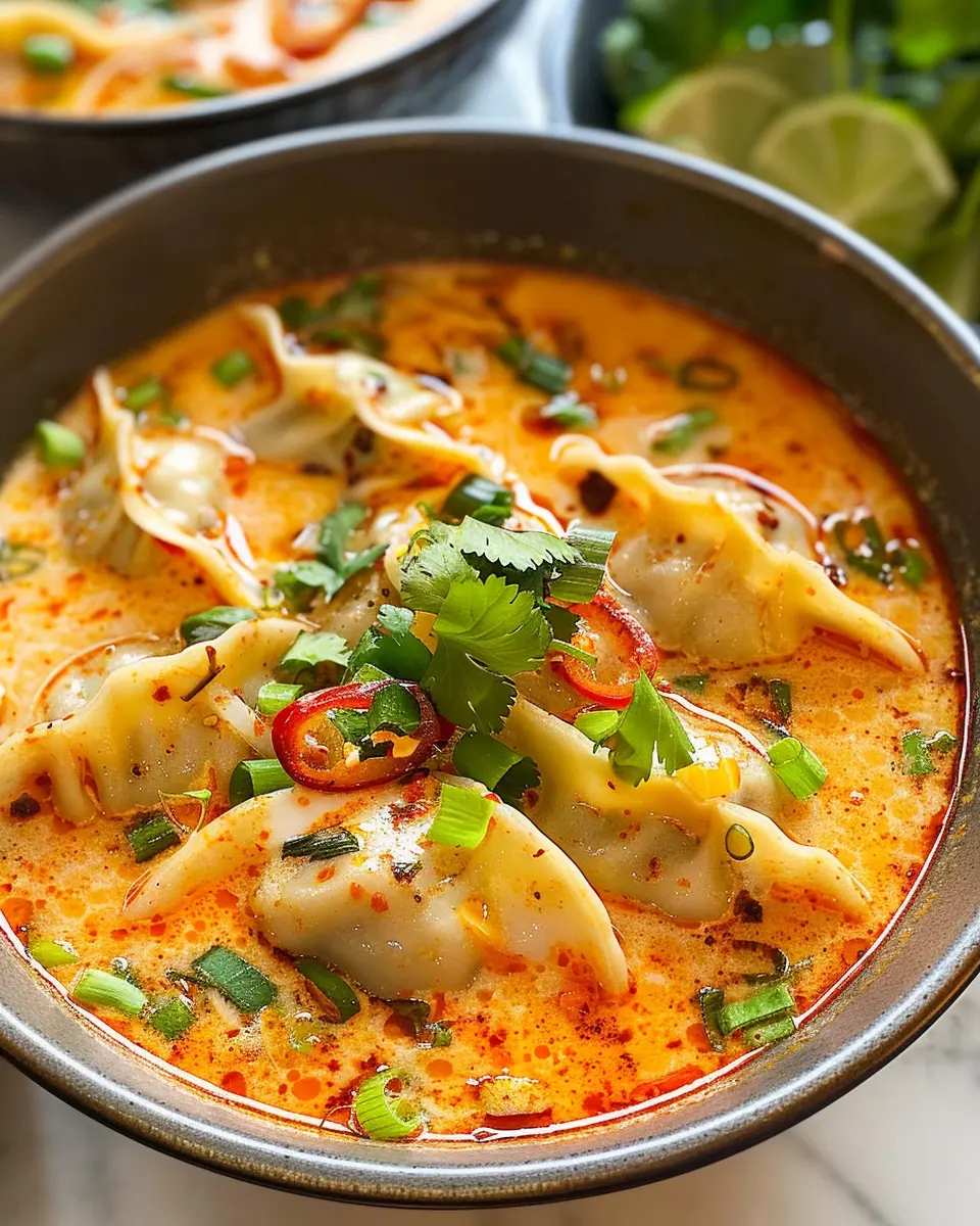 Red Curry Dumpling Soup: A Cozy Bowl of Comfort Awaits