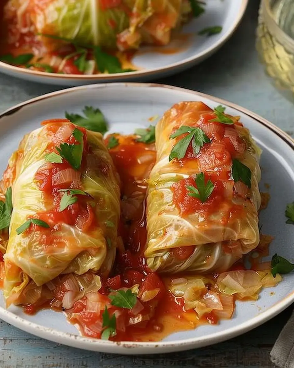 Cabbage Rolls: Easy, Healthy Delight with Turkey Bacon &amp; Chicken Ham