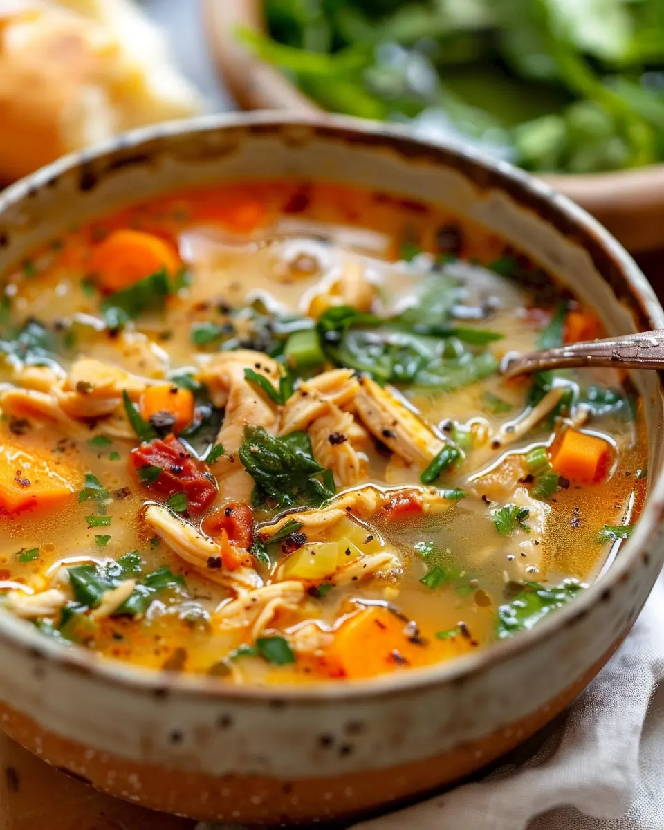 Tuscan Chicken Soup: Easy Comfort Food with Turkey Bacon and Chicken Ham