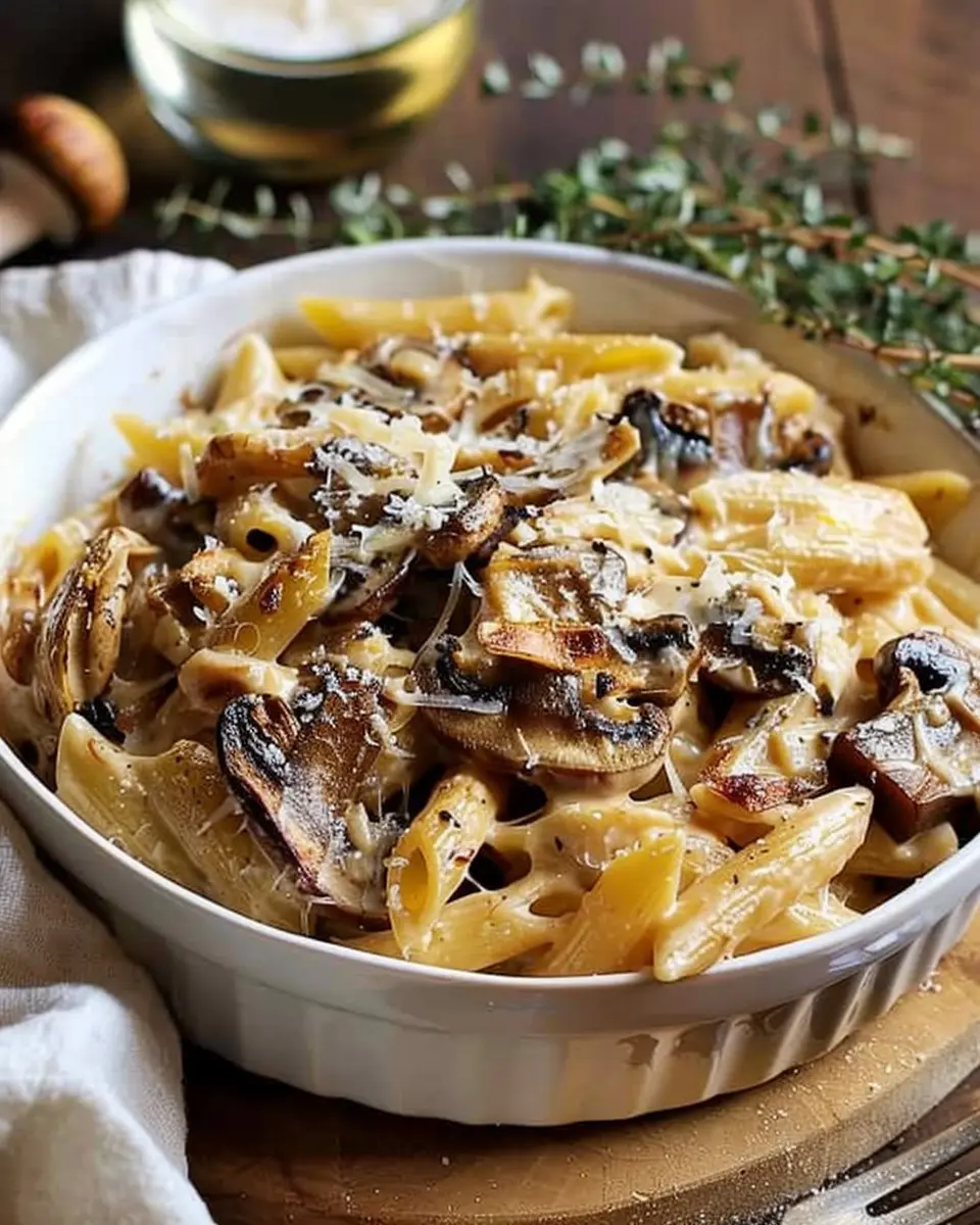 Caramelized Leek and Mushroom Gruyere Pasta: A Comforting Delight