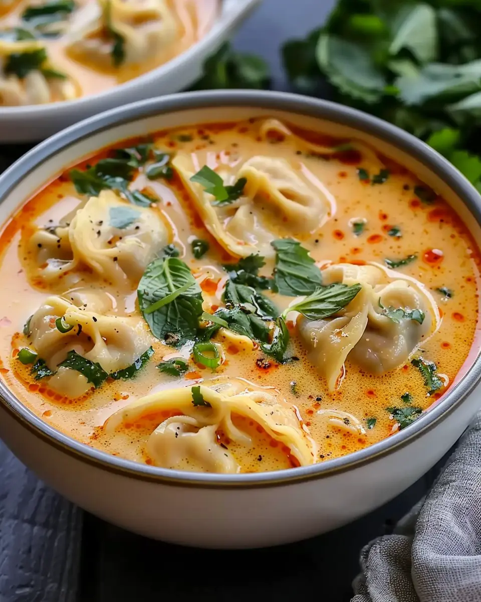 Easy Thai Red Curry Dumpling Soup Recipe for Cozy Nights