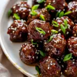 Sticky Mongolian Beef Meatballs