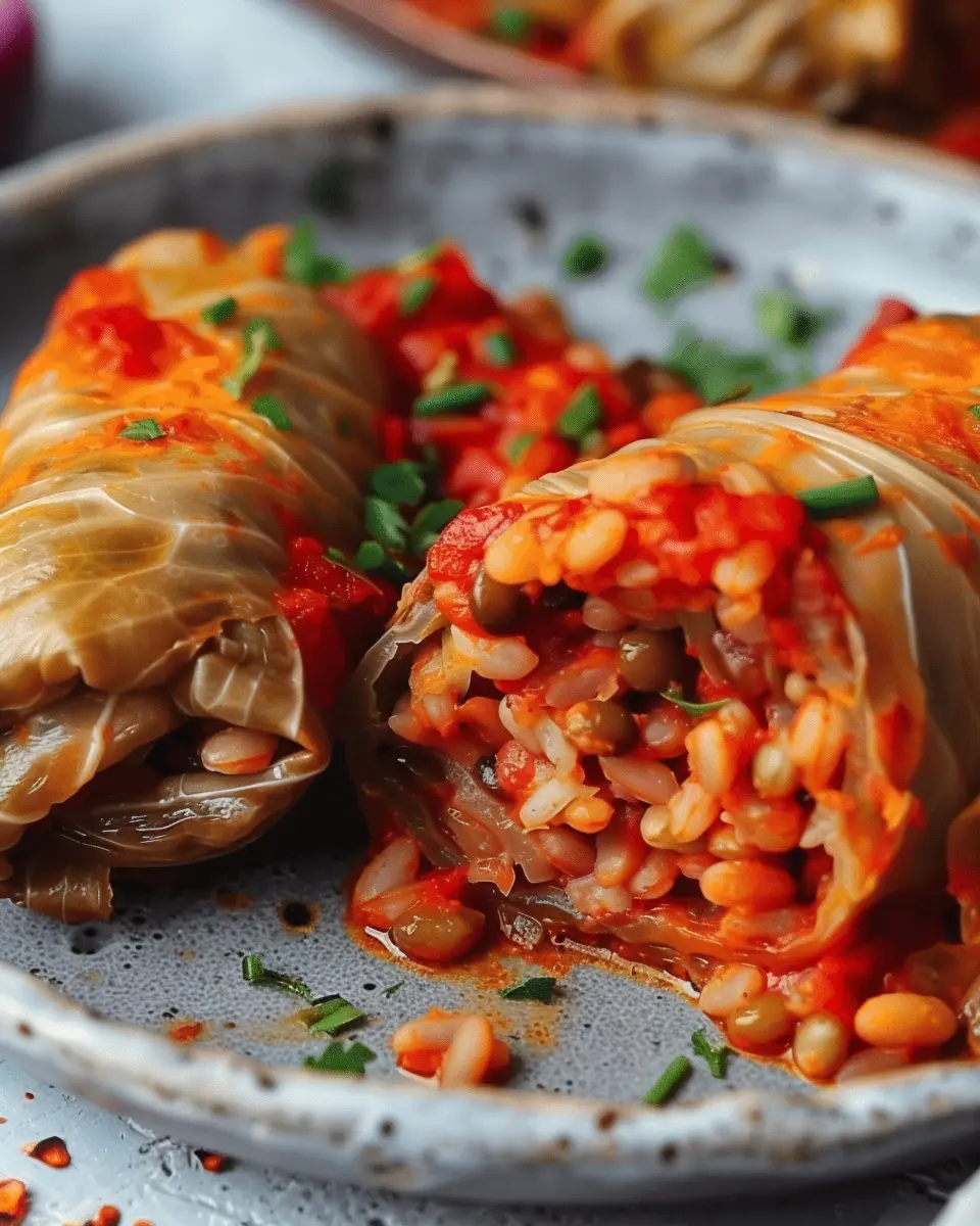 Lentil &amp; Rice Vegan Cabbage Rolls: A Delightful Healthy Recipe