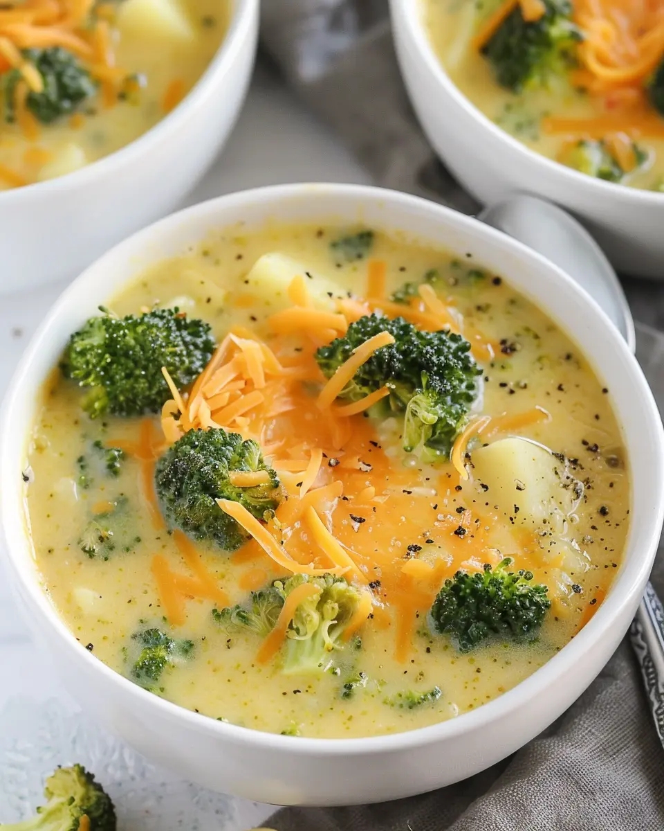 Broccoli Cheese and Potato Soup: The Best Cozy Comfort Bowl