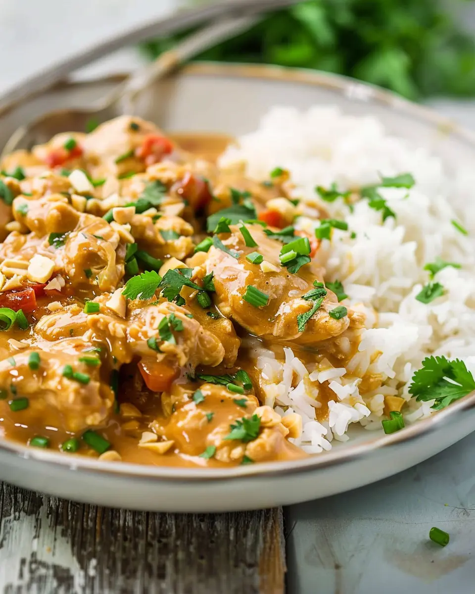Slow Cooker Thai Peanut Chicken: Easy Family-Friendly Recipe